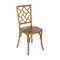 Merrick Lane Mara Solid Wood Dining Chair with Stackable Design, Ornate Seat Back Accenting, and Elegant Finish